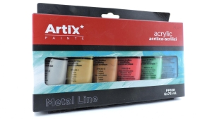 Farba akrylová metalická 6x75ml
